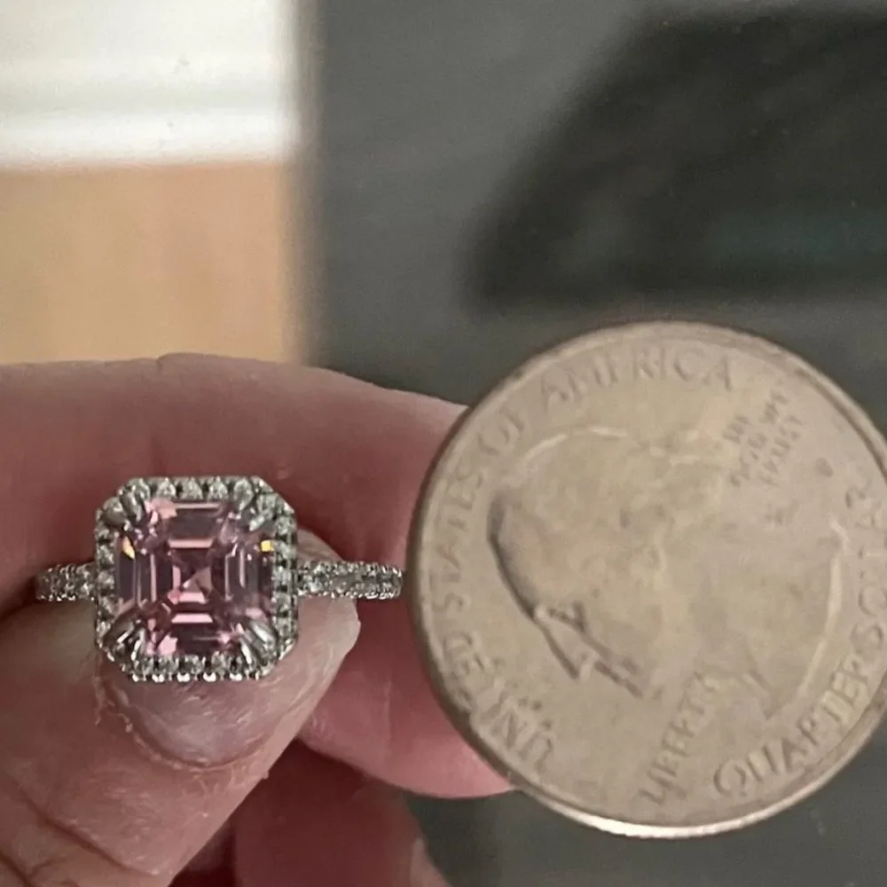 The Valiant in Pink Sapphire in 925 silver sz 10